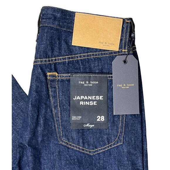 NWT Rag & Bone Maya High Rise Dark Wash Bootcut Jeans SZ 28 - Picture 7 of 11